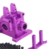 Maxbell Metal Front Gearbox Housing Gear Box Shell for 1/14 14301 14302 14303 RC Car Purple