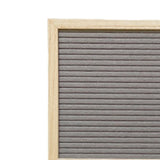 Maxbell Felt Letter Board Decorative Rustic Menu Board with Stand Desktop Ornament Gray