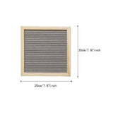 Maxbell Felt Letter Board Decorative Rustic Menu Board with Stand Desktop Ornament Gray