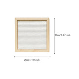 Maxbell Felt Letter Board Decorative Rustic Menu Board with Stand Desktop Ornament White
