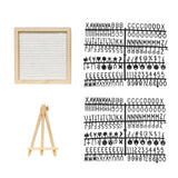 Maxbell Felt Letter Board Decorative Rustic Menu Board with Stand Desktop Ornament White
