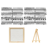 Maxbell Felt Letter Board Decorative Rustic Menu Board with Stand Desktop Ornament White
