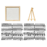 Maxbell Felt Letter Board Decorative Rustic Menu Board with Stand Desktop Ornament White
