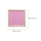 Maxbell Felt Letter Board Decorative Rustic Menu Board with Stand Desktop Ornament Pink