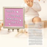 Maxbell Felt Letter Board Decorative Rustic Menu Board with Stand Desktop Ornament Pink