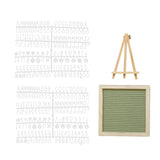 Maxbell Felt Letter Board Decorative Rustic Menu Board with Stand Desktop Ornament Green