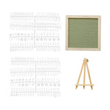 Maxbell Felt Letter Board Decorative Rustic Menu Board with Stand Desktop Ornament Green