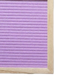 Maxbell Felt Letter Board Decorative Rustic Menu Board with Stand Desktop Ornament Purple