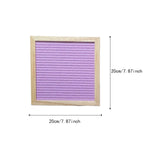 Maxbell Felt Letter Board Decorative Rustic Menu Board with Stand Desktop Ornament Purple