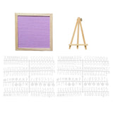 Maxbell Felt Letter Board Decorative Rustic Menu Board with Stand Desktop Ornament Purple