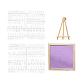 Maxbell Felt Letter Board Decorative Rustic Menu Board with Stand Desktop Ornament Purple