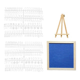 Maxbell Felt Letter Board Decorative Rustic Menu Board with Stand Desktop Ornament Blue