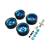 Maxbell RC Wheels and Tires Wheel Rims Set Stylish M3 Wheel Nut for 144001 Blue