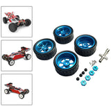 Maxbell RC Wheels and Tires Wheel Rims Set Stylish M3 Wheel Nut for 144001 Blue