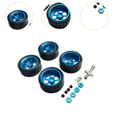 Maxbell RC Wheels and Tires Wheel Rims Set Stylish M3 Wheel Nut for 144001 Purple