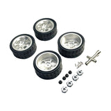 Maxbell RC Wheels and Tires Wheel Rims Set Stylish M3 Wheel Nut for 144001 Silver