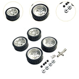 Maxbell RC Wheels and Tires Wheel Rims Set Stylish M3 Wheel Nut for 144001 Silver