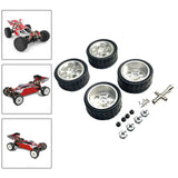 Maxbell RC Wheels and Tires Wheel Rims Set Stylish M3 Wheel Nut for 144001 Silver