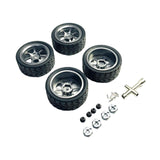 Maxbell RC Wheels and Tires Wheel Rims Set Stylish M3 Wheel Nut for 144001 Gray