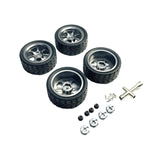 Maxbell RC Wheels and Tires Wheel Rims Set Stylish M3 Wheel Nut for 144001 Gray