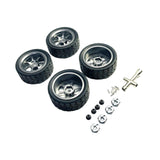 Maxbell RC Wheels and Tires Wheel Rims Set Stylish M3 Wheel Nut for 144001 Gray
