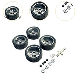Maxbell RC Wheels and Tires Wheel Rims Set Stylish M3 Wheel Nut for 144001 Gray