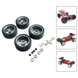 Maxbell RC Wheels and Tires Wheel Rims Set Stylish M3 Wheel Nut for 144001 Gray