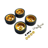 Maxbell RC Wheels and Tires Wheel Rims Set Stylish M3 Wheel Nut for 144001 Gold