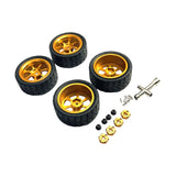 Maxbell RC Wheels and Tires Wheel Rims Set Stylish M3 Wheel Nut for 144001 Gold