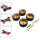 Maxbell RC Wheels and Tires Wheel Rims Set Stylish M3 Wheel Nut for 144001 Gold