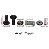 Maxbell RC Car Differential Gear Set 5382x Sturdy Portable Metal for Fiesta ST Rally