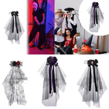 Maxbell Halloween Bridal Veil Headpiece for Masquerade Balls Escape Rooms Stage Show Eyeball