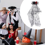 Maxbell Halloween Bridal Veil Headpiece for Masquerade Balls Escape Rooms Stage Show Eyeball