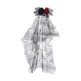 Maxbell Halloween Bridal Veil Headpiece for Masquerade Balls Escape Rooms Stage Show Eyeball