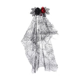 Maxbell Halloween Bridal Veil Headpiece for Masquerade Balls Escape Rooms Stage Show Eyeball