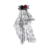 Maxbell Halloween Bridal Veil Headpiece for Masquerade Balls Escape Rooms Stage Show Eyeball