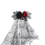 Maxbell Halloween Bridal Veil Headpiece for Masquerade Balls Escape Rooms Stage Show Eyeball