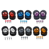 Maxbell RC Wheels Tires Kit Upgrade Accessories RC Rubber Tires for 144001 1:10 1/14 Red
