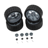 Maxbell RC Wheels Tires Kit Upgrade Accessories RC Rubber Tires for 144001 1:10 1/14 Gray