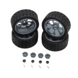 Maxbell RC Wheels Tires Kit Upgrade Accessories RC Rubber Tires for 144001 1:10 1/14 Gray
