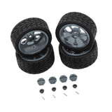 Maxbell RC Wheels Tires Kit Upgrade Accessories RC Rubber Tires for 144001 1:10 1/14 Gray
