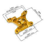Maxbell 1:16 Remote Control Car Rustproof Front Rear Shockmount for RC Vehicle Parts Gold