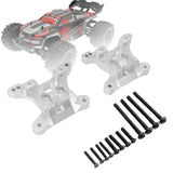 Maxbell 1:16 Remote Control Car Rustproof Front Rear Shockmount for RC Vehicle Parts Silver