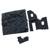 Maxbell 1:72 Wrecked House Model Scene Props Ornament Base Miniature Ruins Accessory