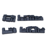 Maxbell 4 Pieces 1:72 Diorama Models Blank Simulation Ornaments Resin Scenery Decors