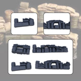 Maxbell 4 Pieces 1:72 Diorama Models Blank Simulation Ornaments Resin Scenery Decors
