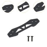 Maxbell Carbon Fiber Front Bumper Brace Plate 3.7x2.1inch for Tto2 Tto2D 1/10 RC Car