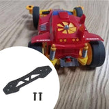 Maxbell Carbon Fiber Front Bumper Brace Plate 3.7x2.1inch for Tto2 Tto2D 1/10 RC Car