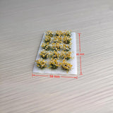 Maxbell DIY Miniature Flower Cluster for Scenery Landscape Sand Table Train Railroad Yellow