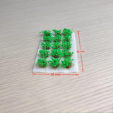 Maxbell DIY Miniature Flower Cluster for Scenery Landscape Sand Table Train Railroad Green
